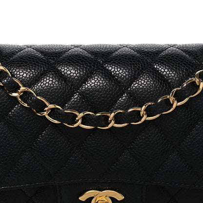 Chanel Caviar Quilted Small Double Flap Black 8 of 10