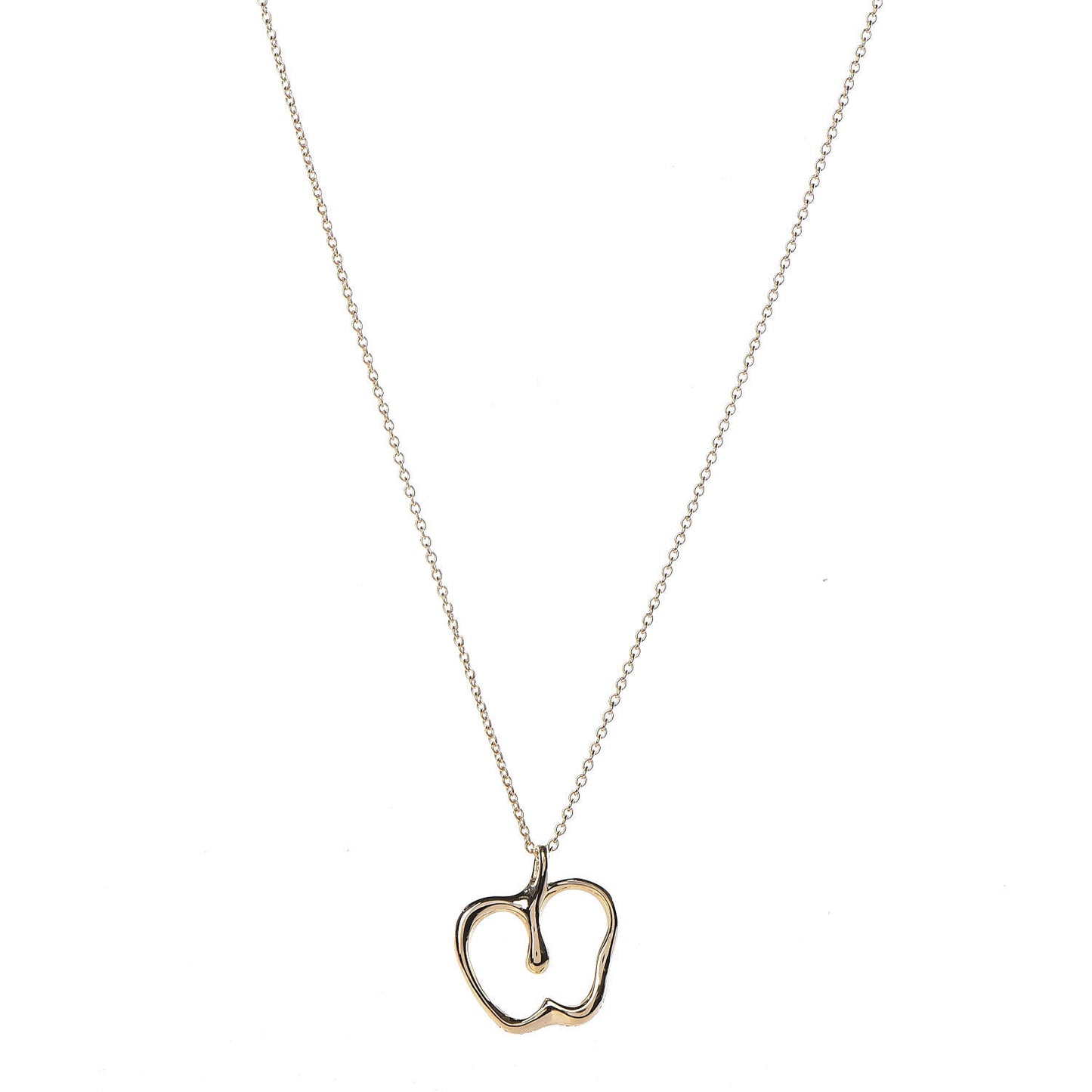 18K Yellow Gold Elsa Peretti Apple Pendant Necklace