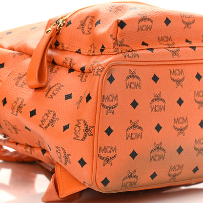 MCM Visetos Crown Stud Medium Stark Backpack Orange 10 of 17