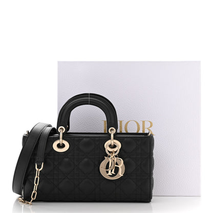 Christian Dior Lambskin Cannage Medium Lady D-Joy Black 10 of 10