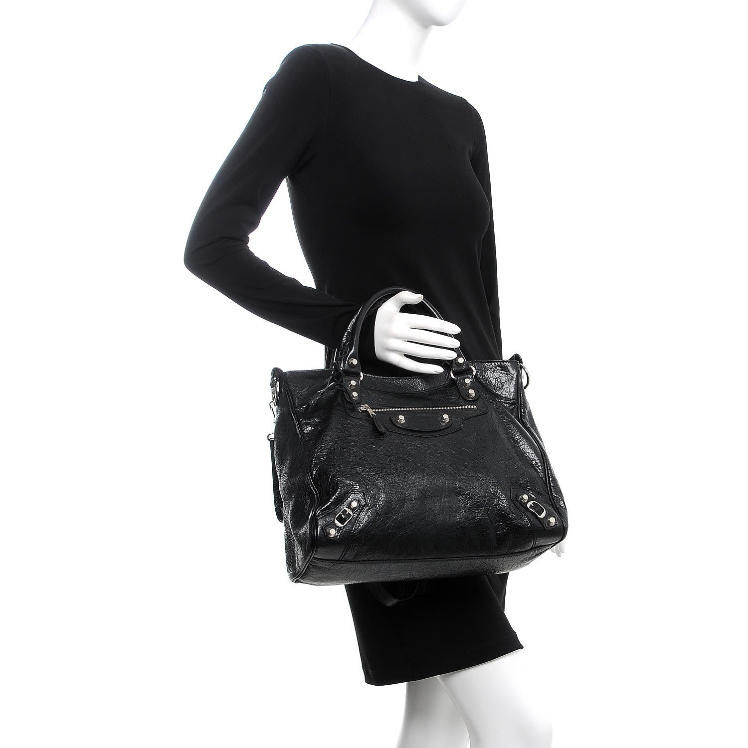Balenciaga Agneau Giant 12 Silver Hardware Velo Black 2 of 8