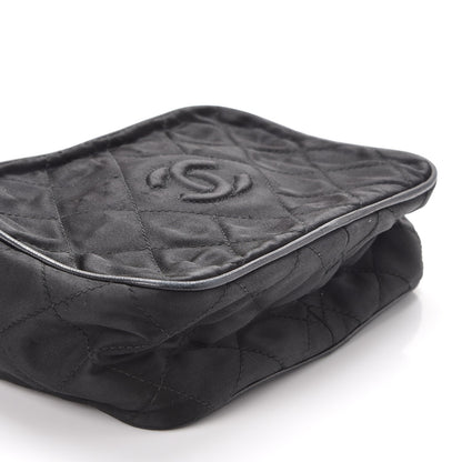 Chanel Satin Quilted Tassel Camera Case Black 18 of 18