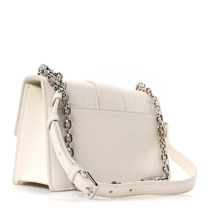 Christian Dior Grained Calfskin 30 Montaigne Chain Flap Bag White 3 of 9