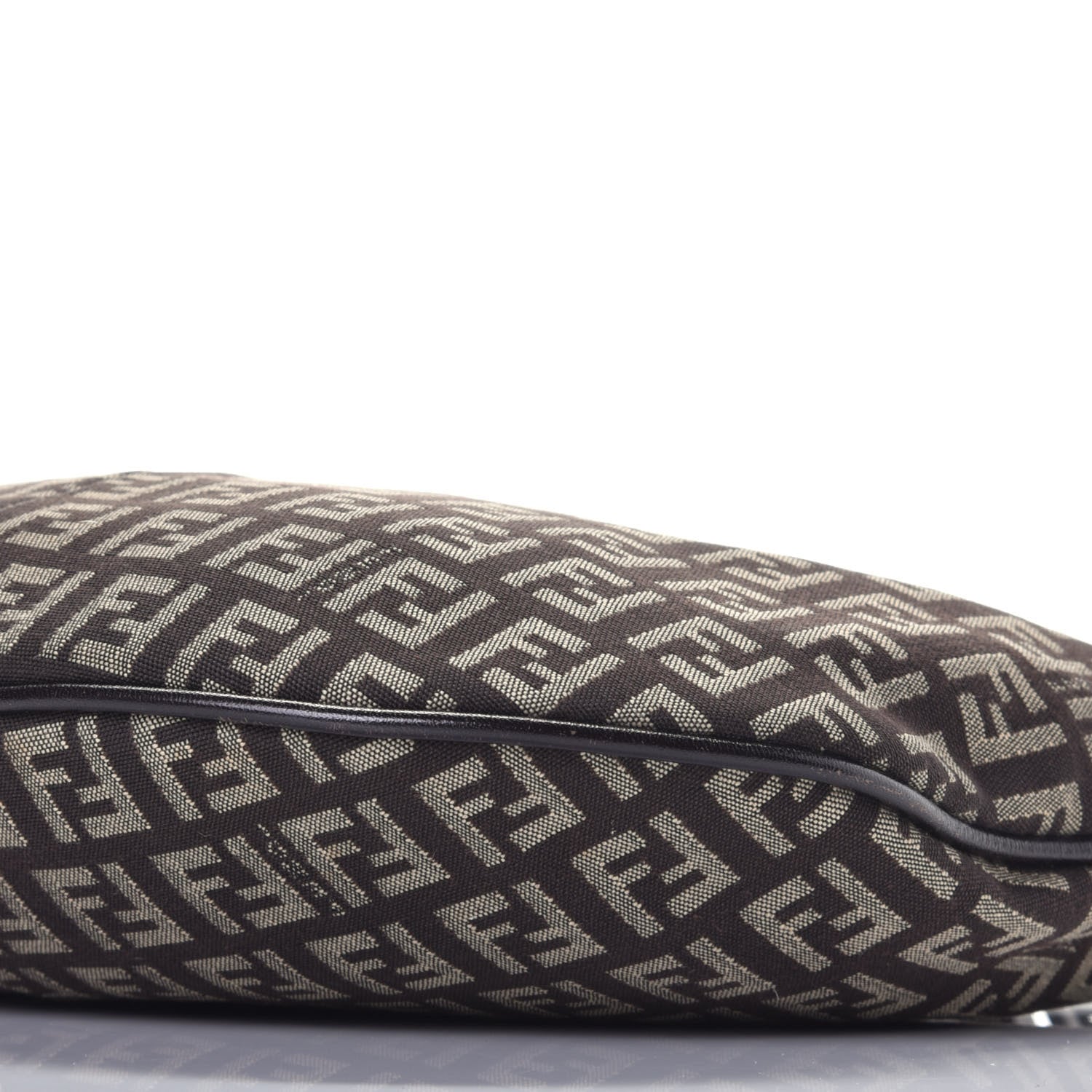 Fendi Zucchino Vitello Hobo Testa di Moro Beige 8 of 8