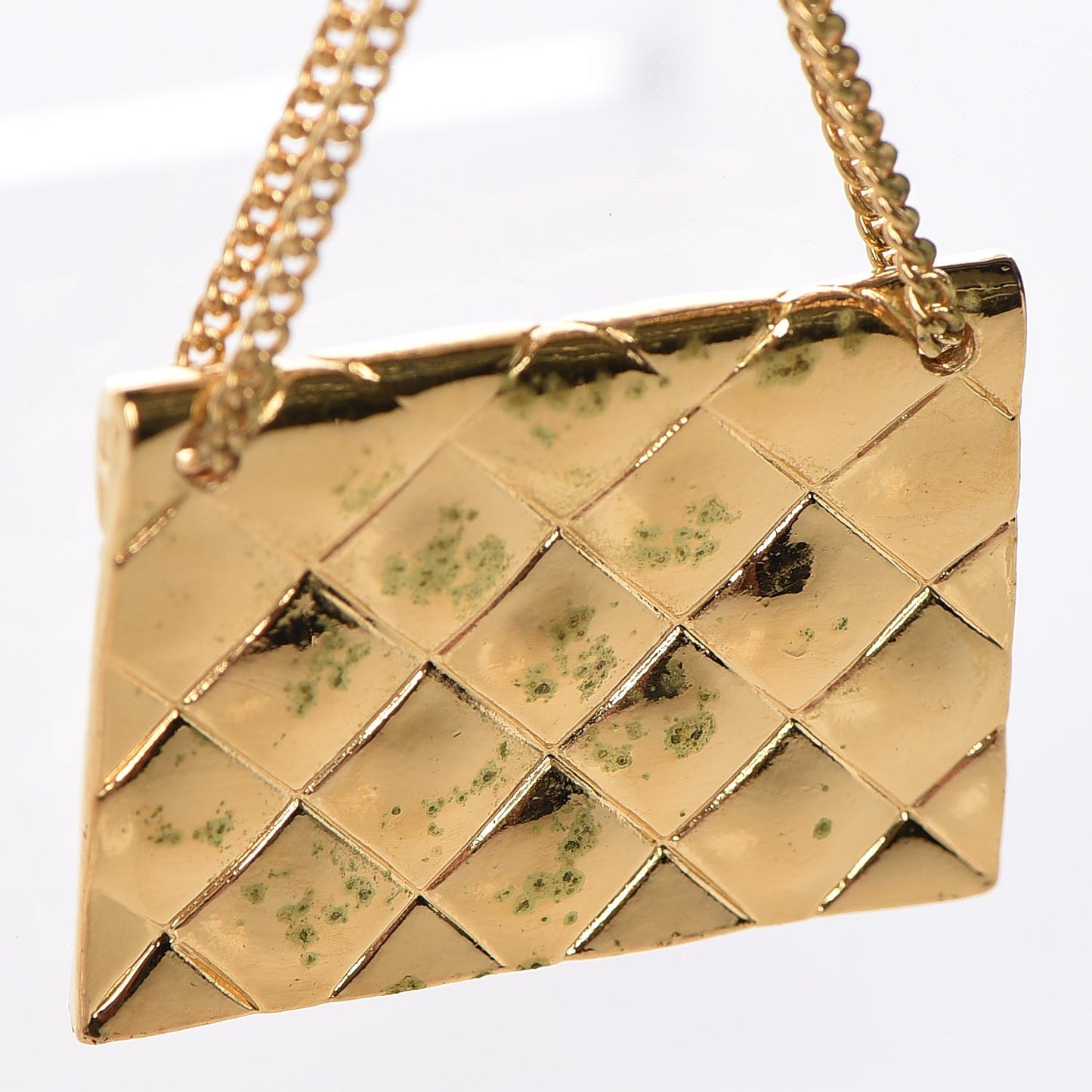 2.55 Flap Bag Brooch Gold