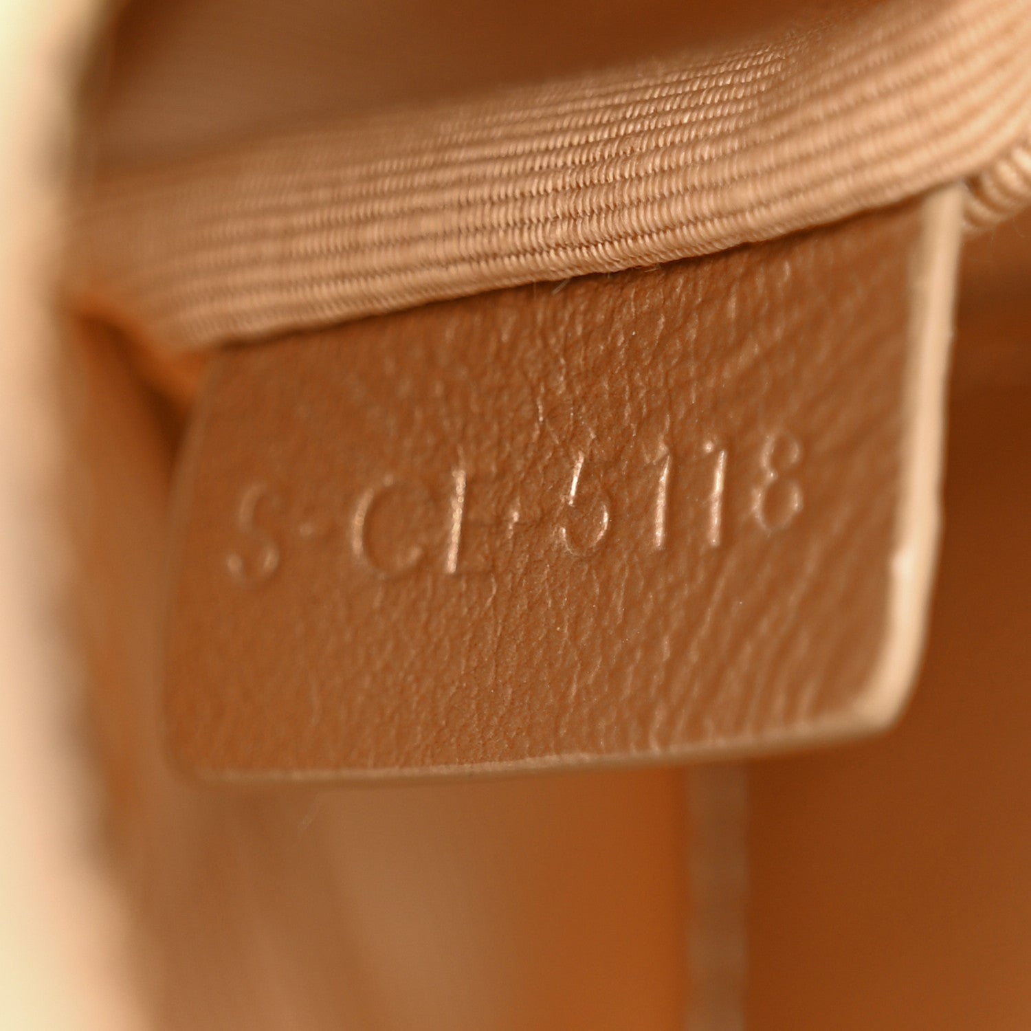 Celine Laminated Calfskin Quilted Small C Charm Bag Gold 8 of 13