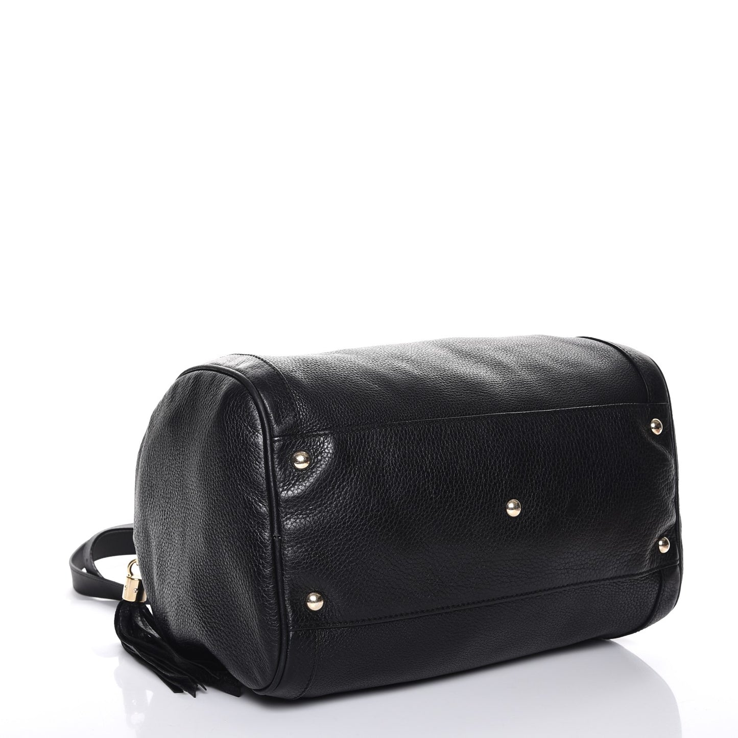 Pebbled Calfskin Medium Soho Boston Black