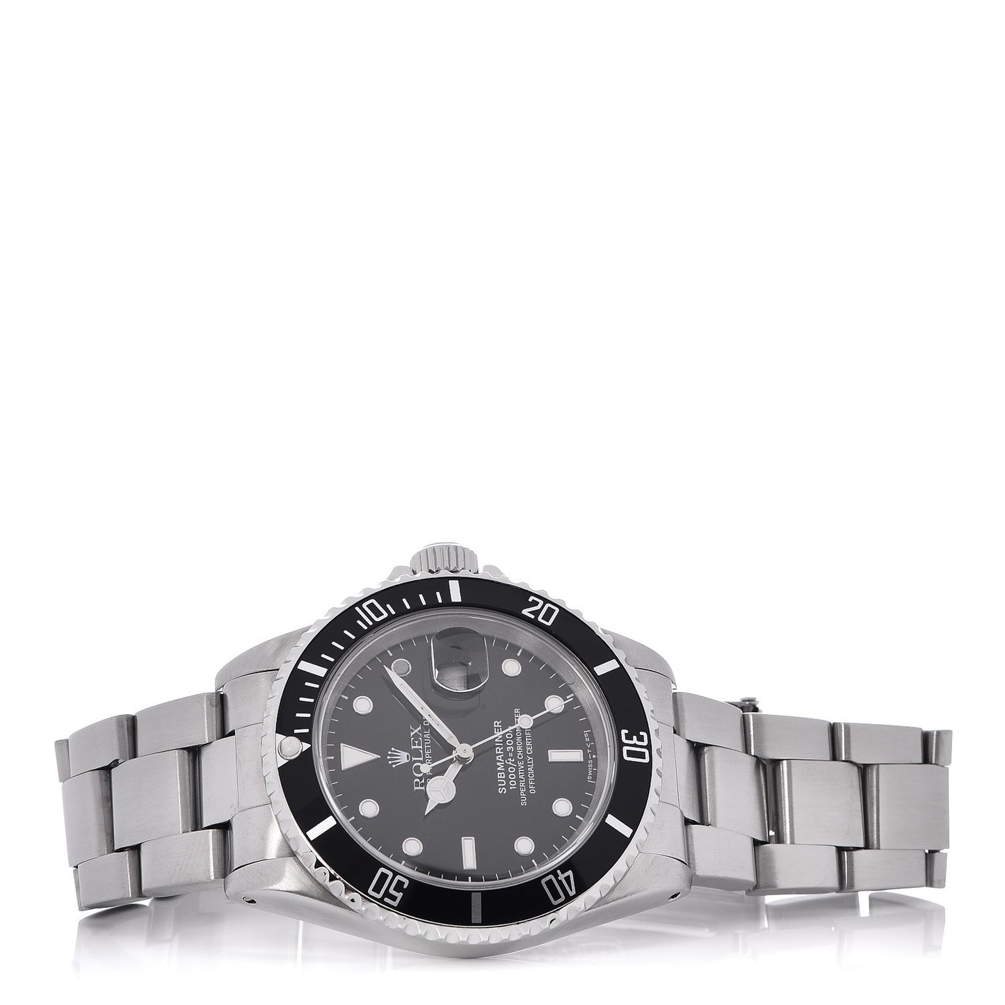 Stainless Steel 40mm Oyster Perpetual Submariner Date Watch Black 16610