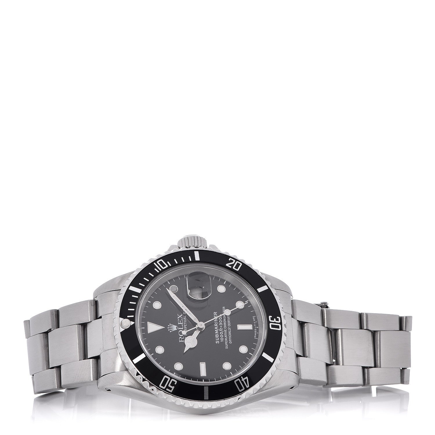 Rolex Stainless Steel 40mm Oyster Perpetual Submariner Date Watch Black 16610 3 of 7