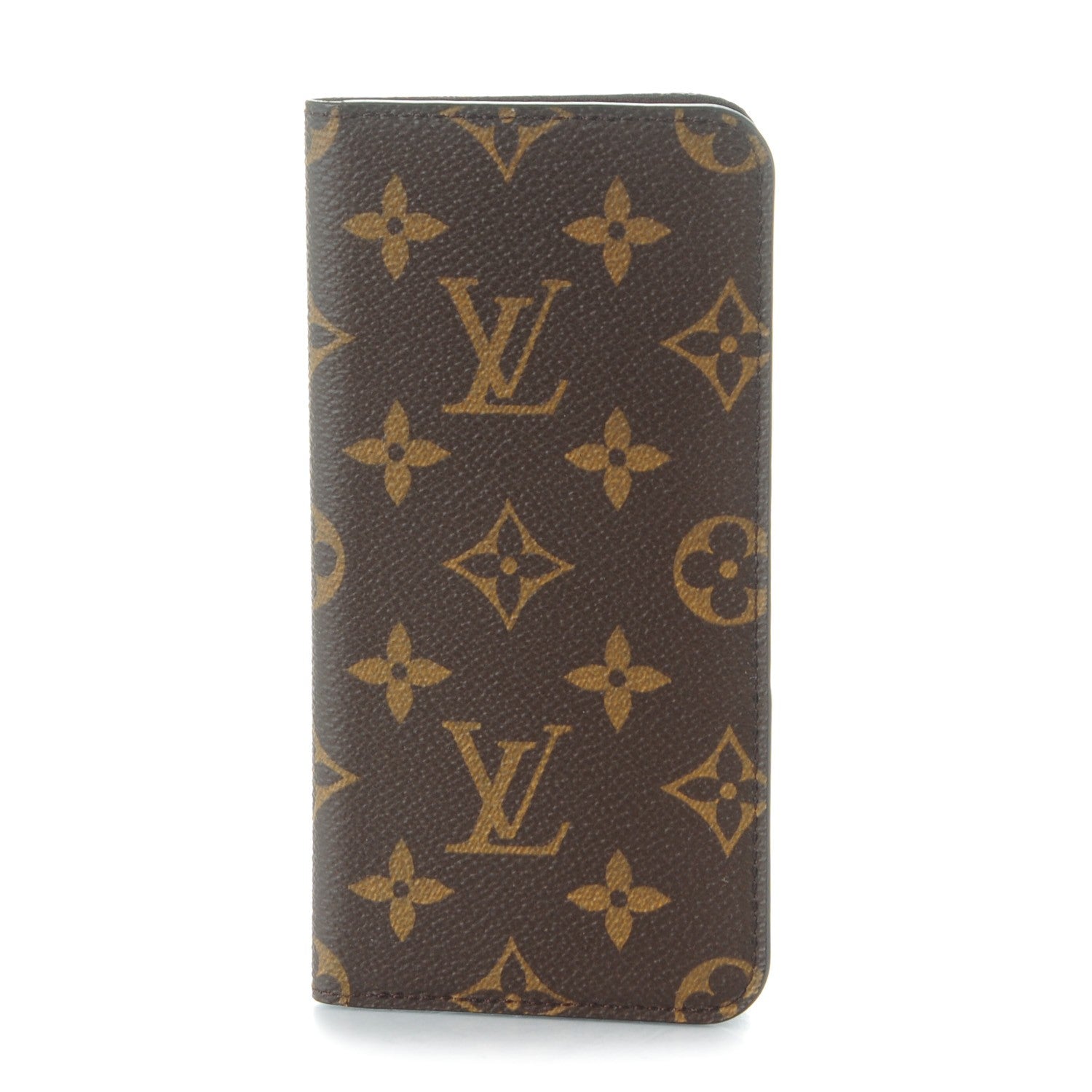 Louis Vuitton Monogram iPhone 6 Plus Folio Case Brown 1 of 7