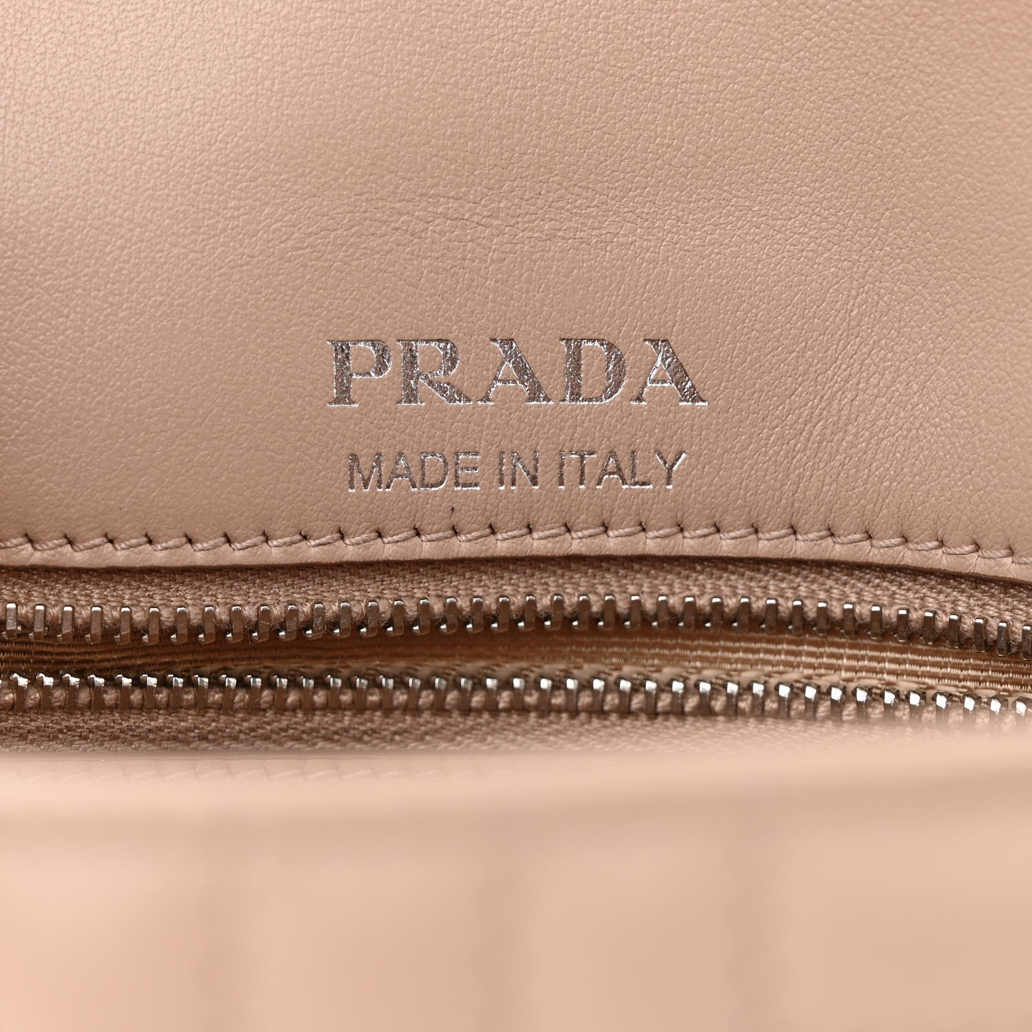 Prada Soft Calfskin Impunture Diagramme Medium Chain Flap Shoulder Bag Cipria 5 of 10