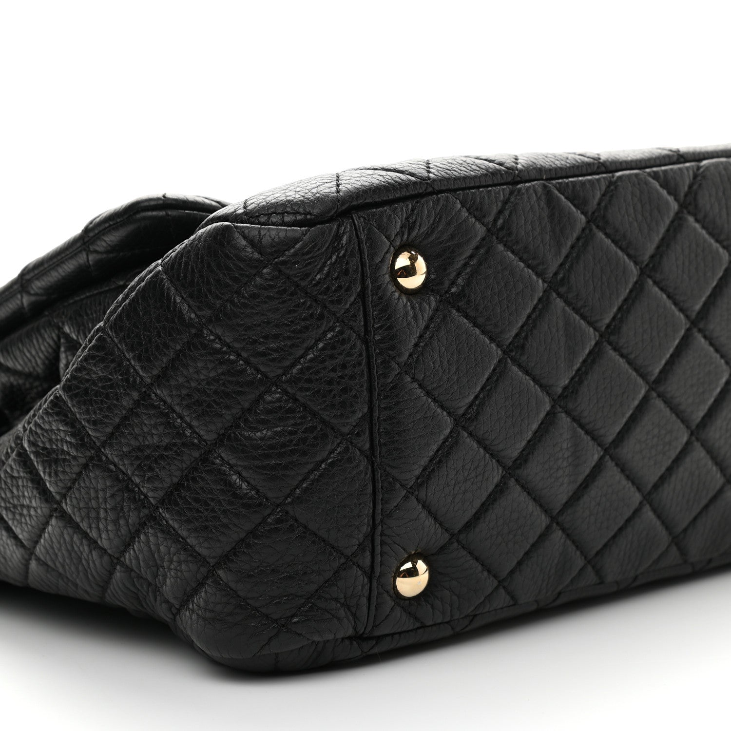 Chanel Calfskin Quilted XXL Travel Flap Bag Black 8 of 9