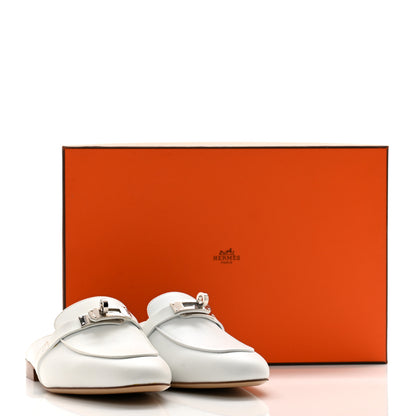 Hermes Calfskin Oz Mules 35 White 13 of 13
