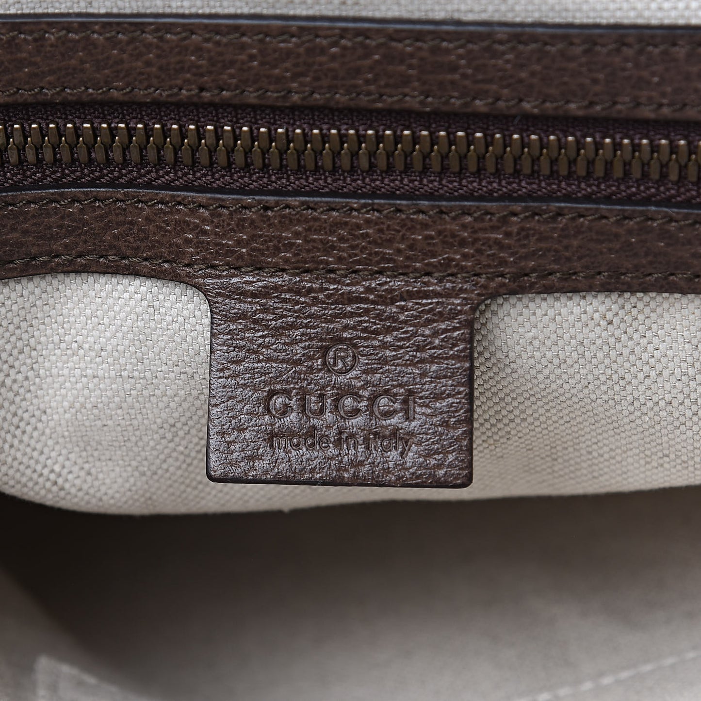 GG Supreme Monogram Web Medium Ophidia Messenger Bag Brown