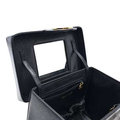 Chanel Caviar Vanity Train Case Black 8 of 11