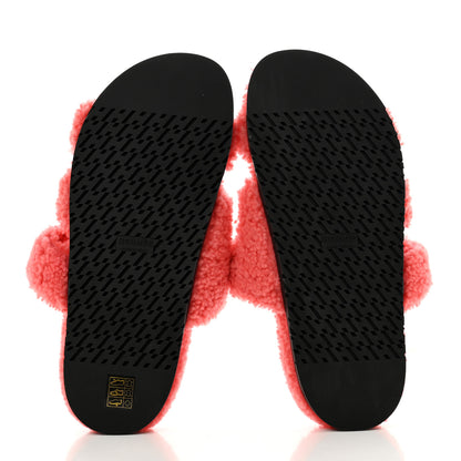 Hermes Woolskin Womens Chypre Sandals 41 Rose Du Desert 5 of 7