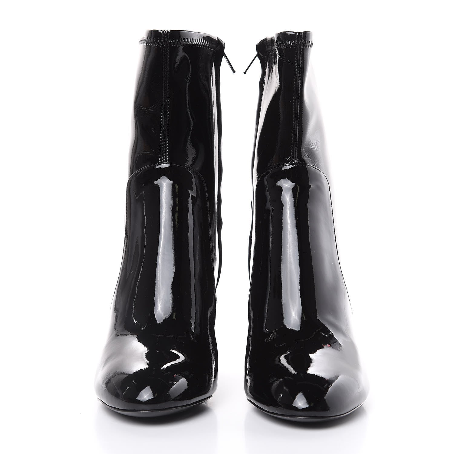 Louis Vuitton Patent Silhouette Ankle Boots 36 Black 2 of 9