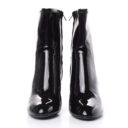 Louis Vuitton Patent Silhouette Ankle Boots 36 Black 2 of 9