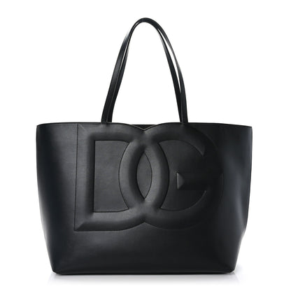 Dolce & Gabbana Calfskin DG Logo Shopper Tote Black 1 of 8
