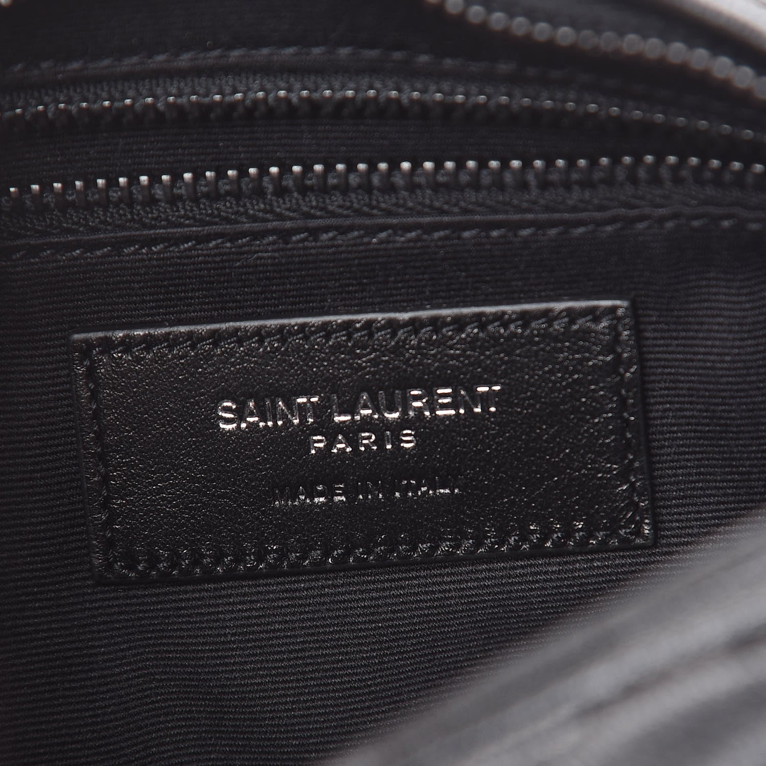 Saint Laurent Lambskin Matelasse Monogram East West Rider Bag Black 8 of 11