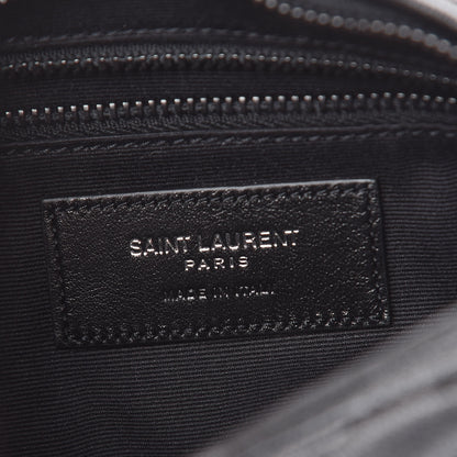 Saint Laurent Lambskin Matelasse Monogram East West Rider Bag Black 8 of 11
