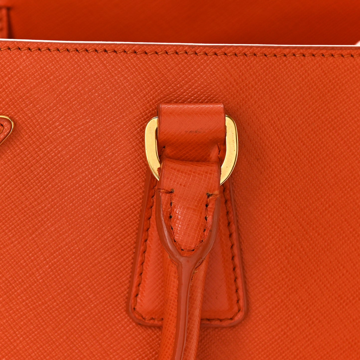 Saffiano Lux Large Tote Papaya