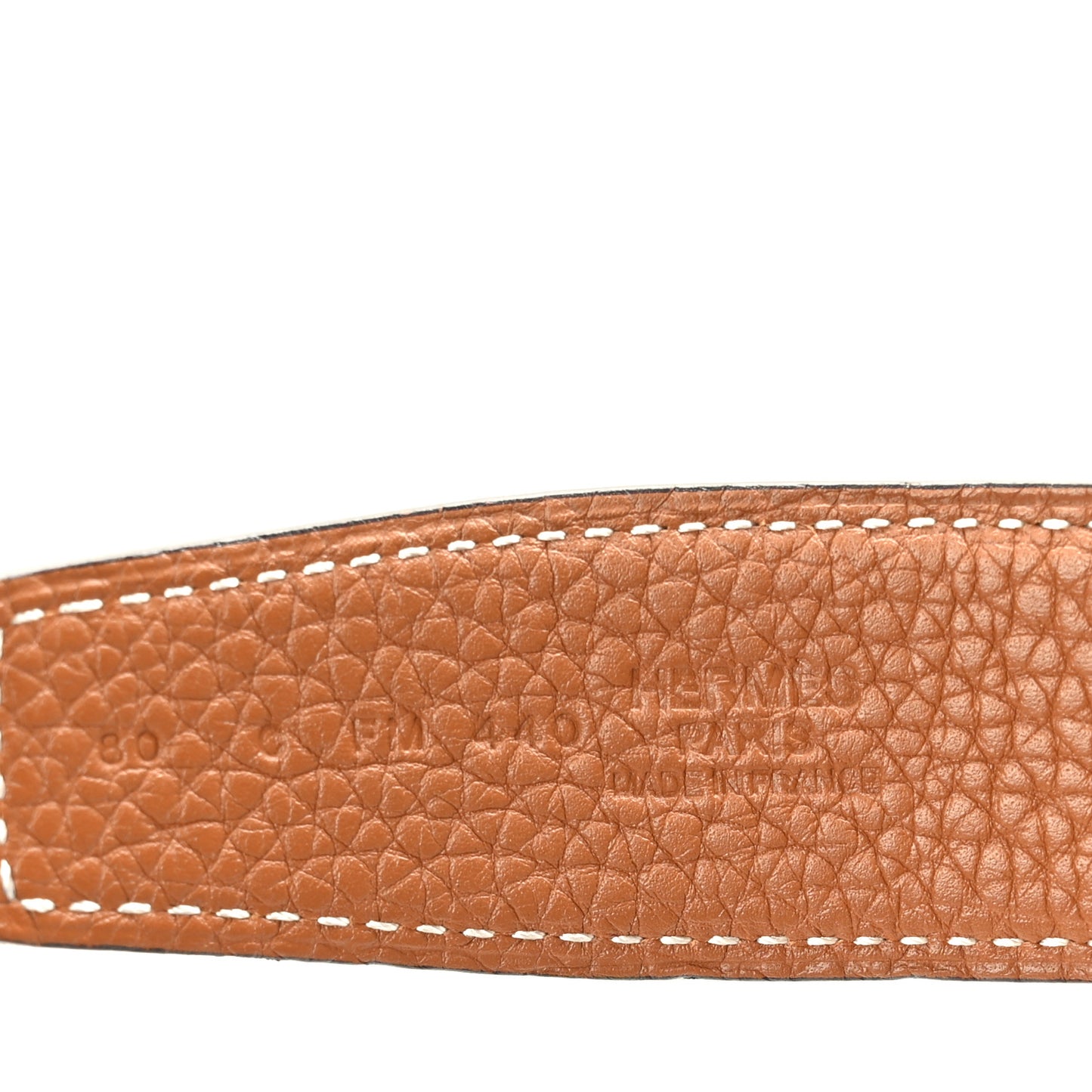 Tadelakt Togo 32mm H d'Ancre Belt Belt 80 Black Gold