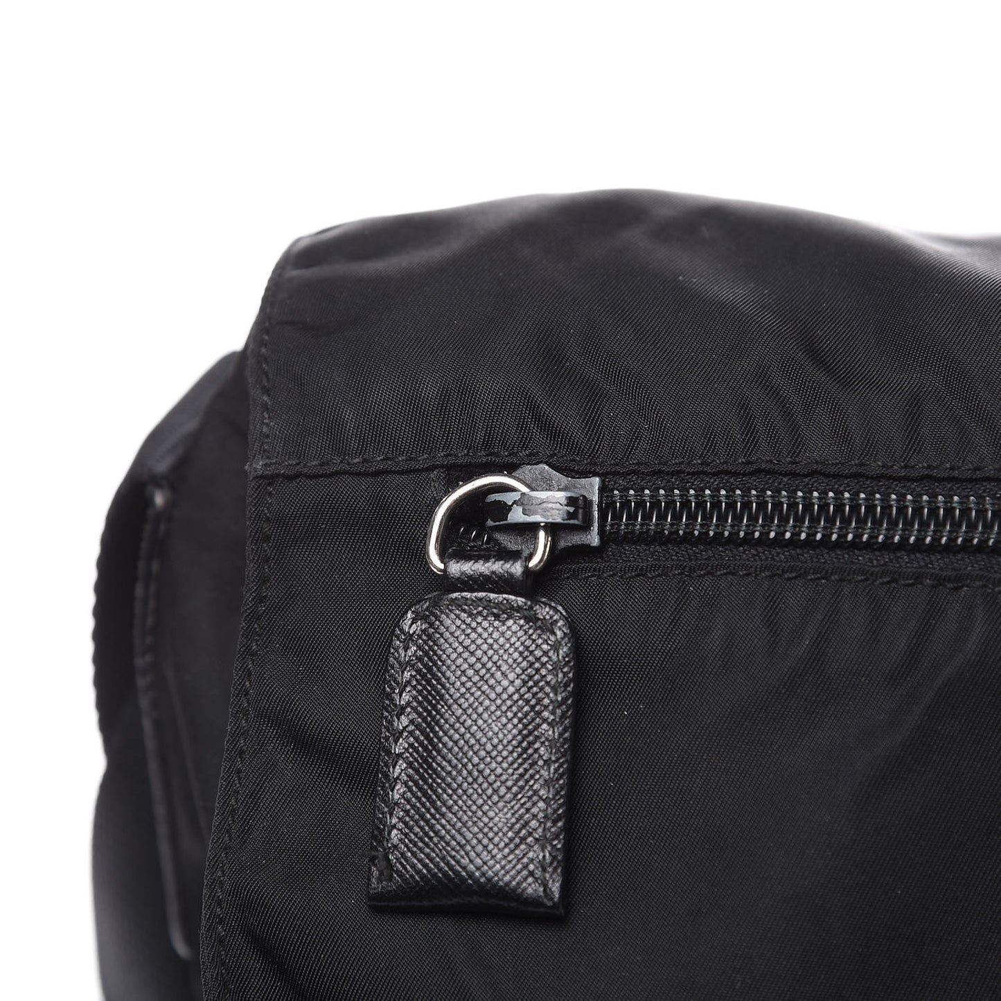 Nylon Vela Messenger Bag Black