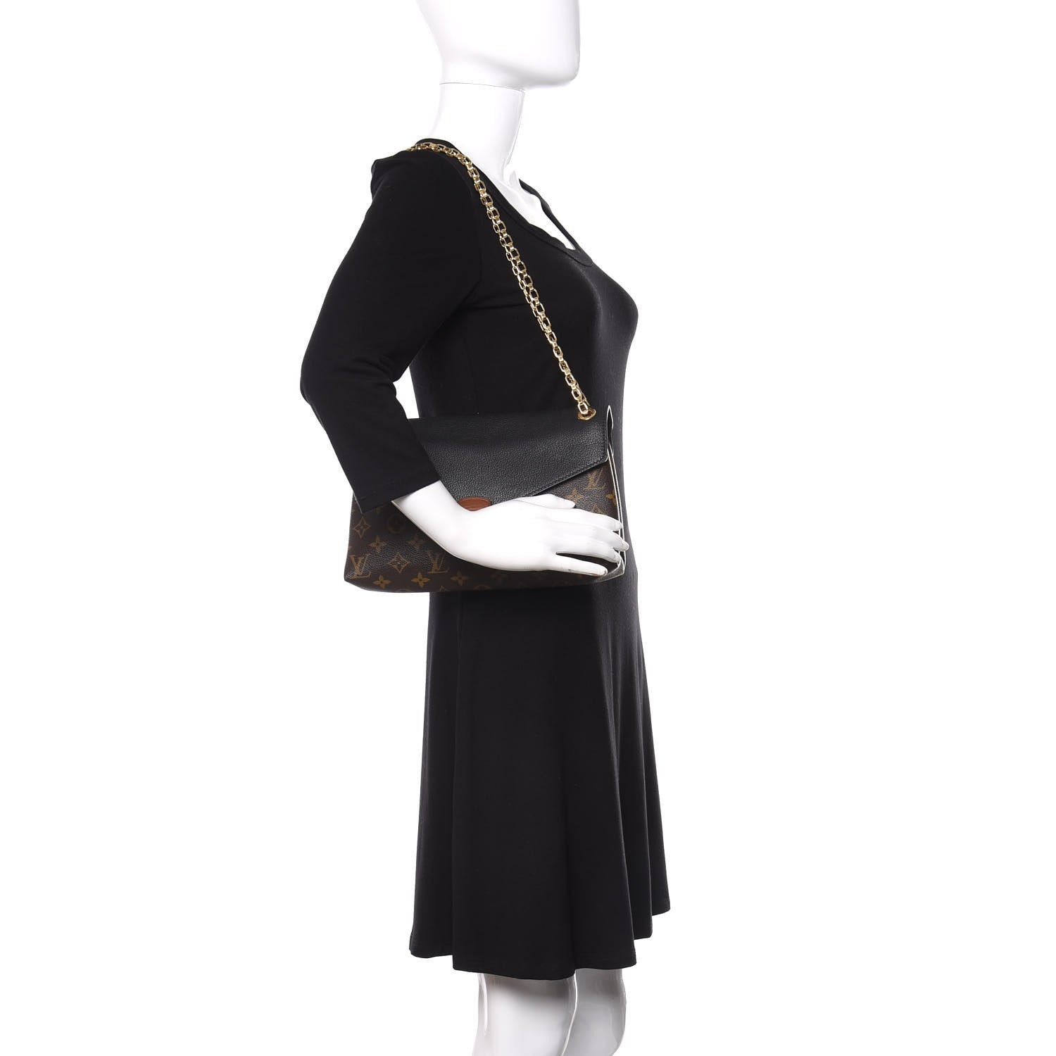 Louis Vuitton Monogram Pallas Chain Black 2 of 10