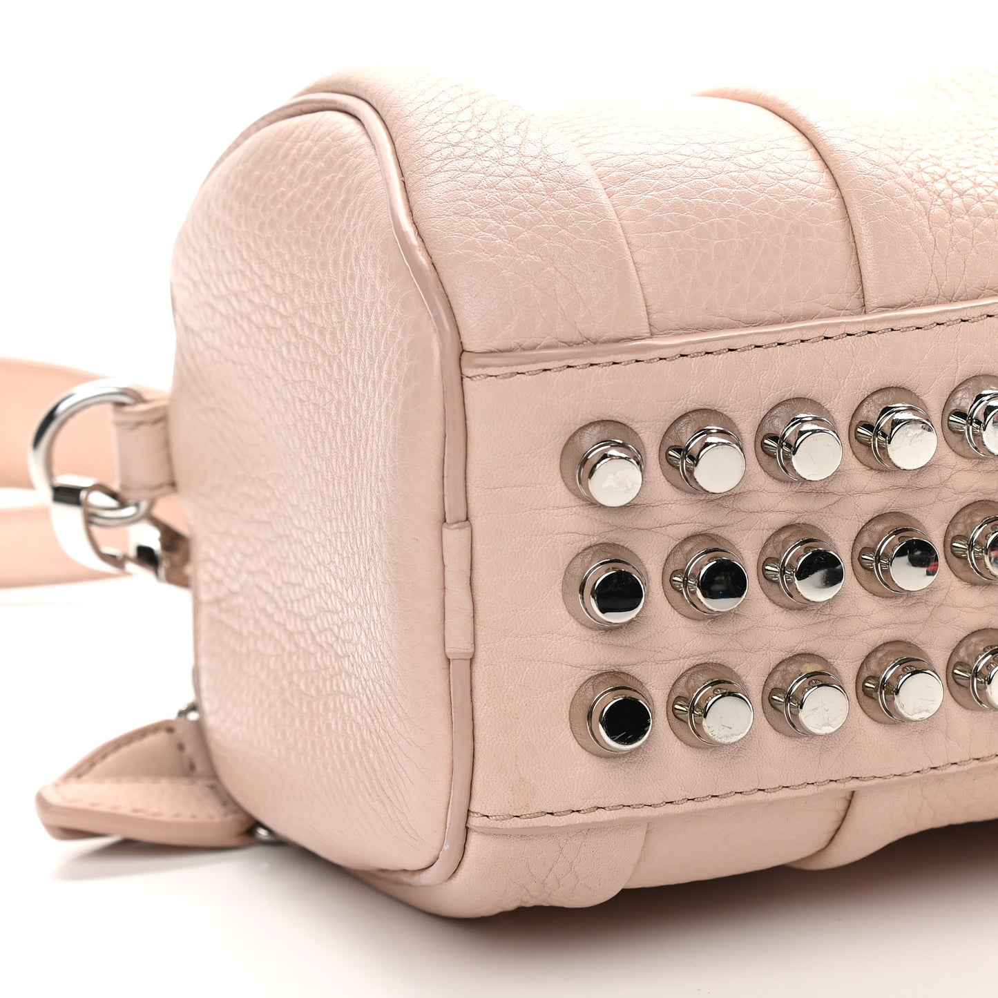 Pebbled Lambskin Mini Rockie Pink Rhodium Hardware