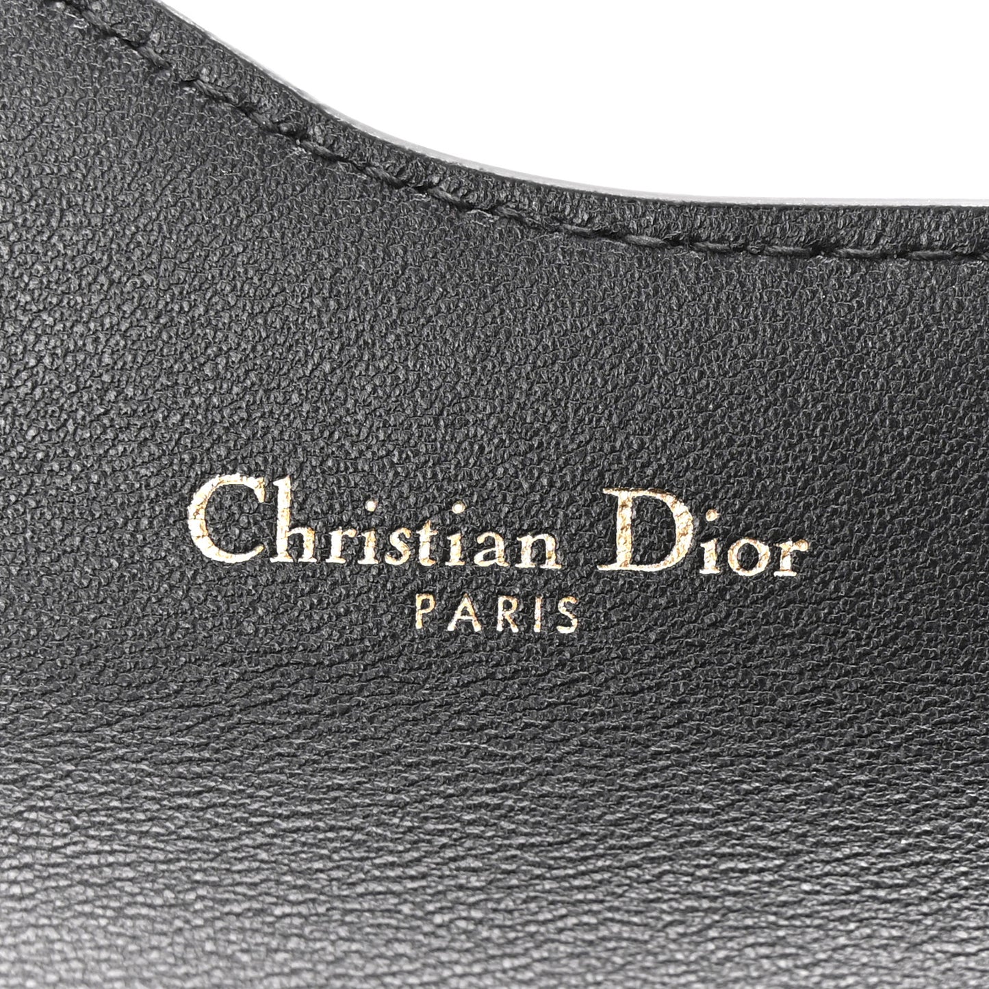 Goatskin Saddle Card Holder Black