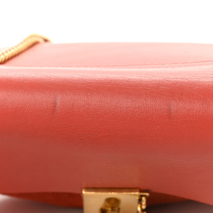 Chloe Suede Smooth Calfskin Drew Shoulder Bag Poppy 12 of 12