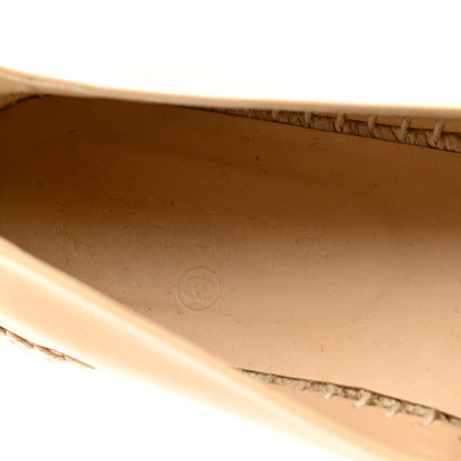 Chanel Lambskin CC Espadrilles 41 Beige Black 8 of 9