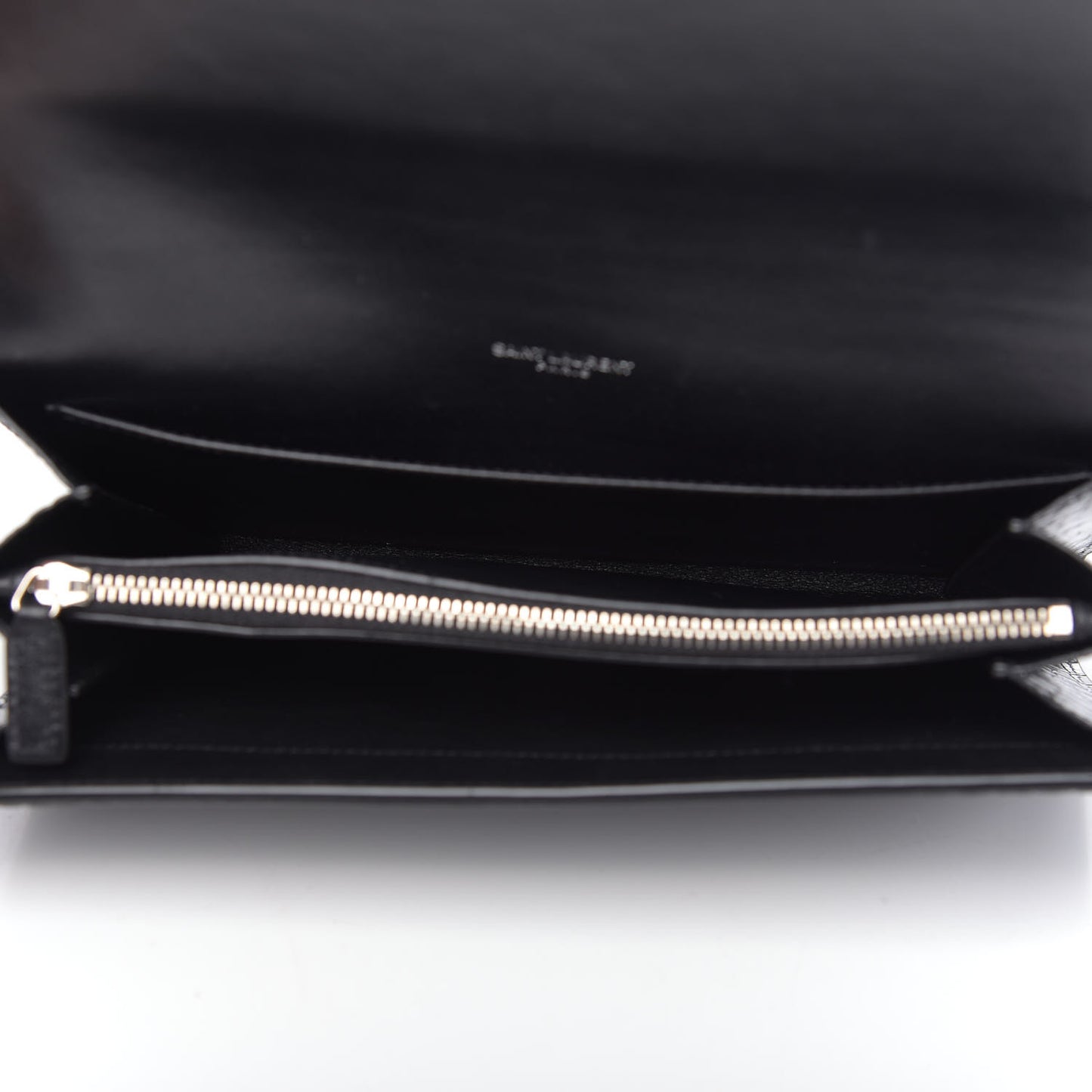 Calfskin Crocodile Embossed Monogram Uptown Crossbody Black