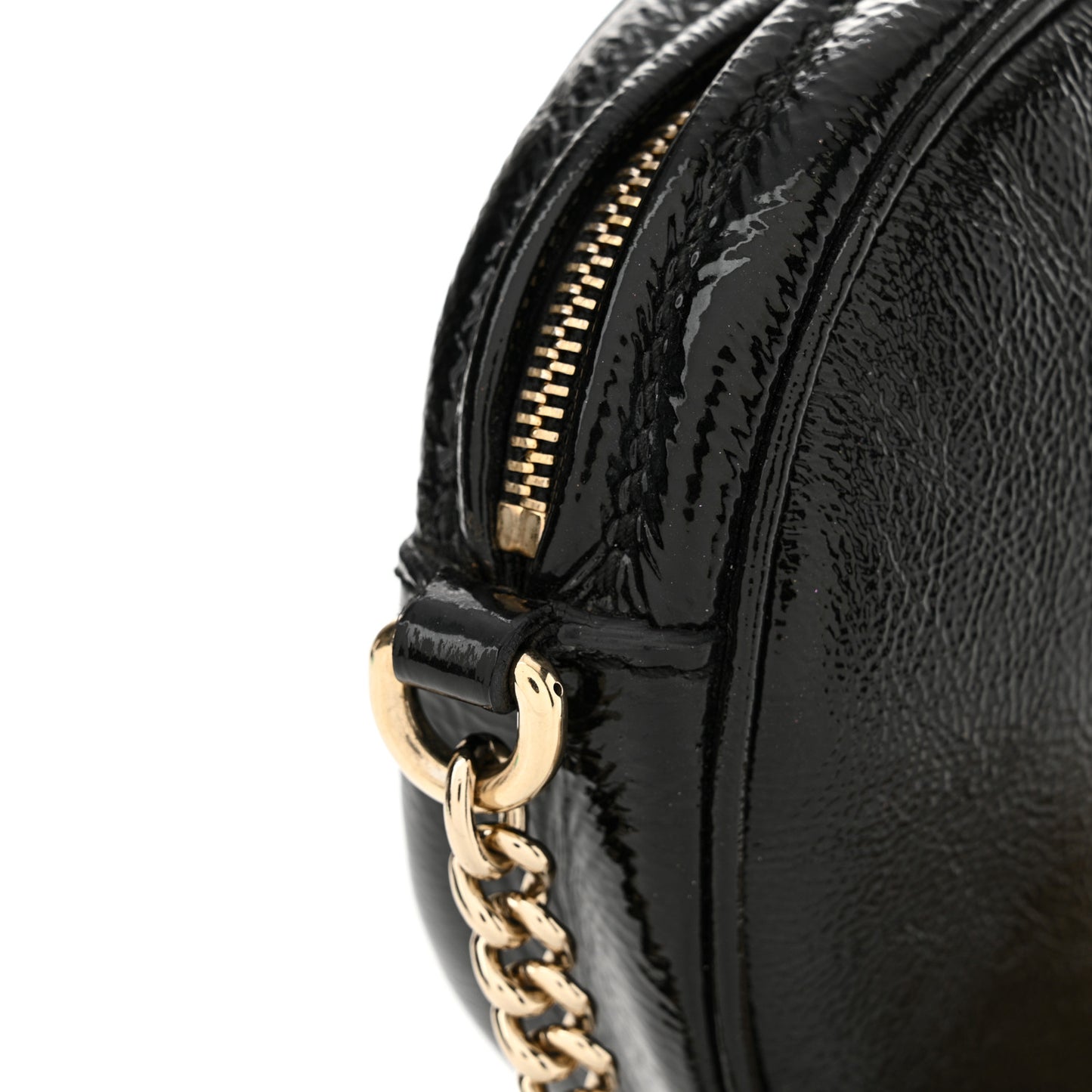 Patent Mini Soho Chain Bag Black