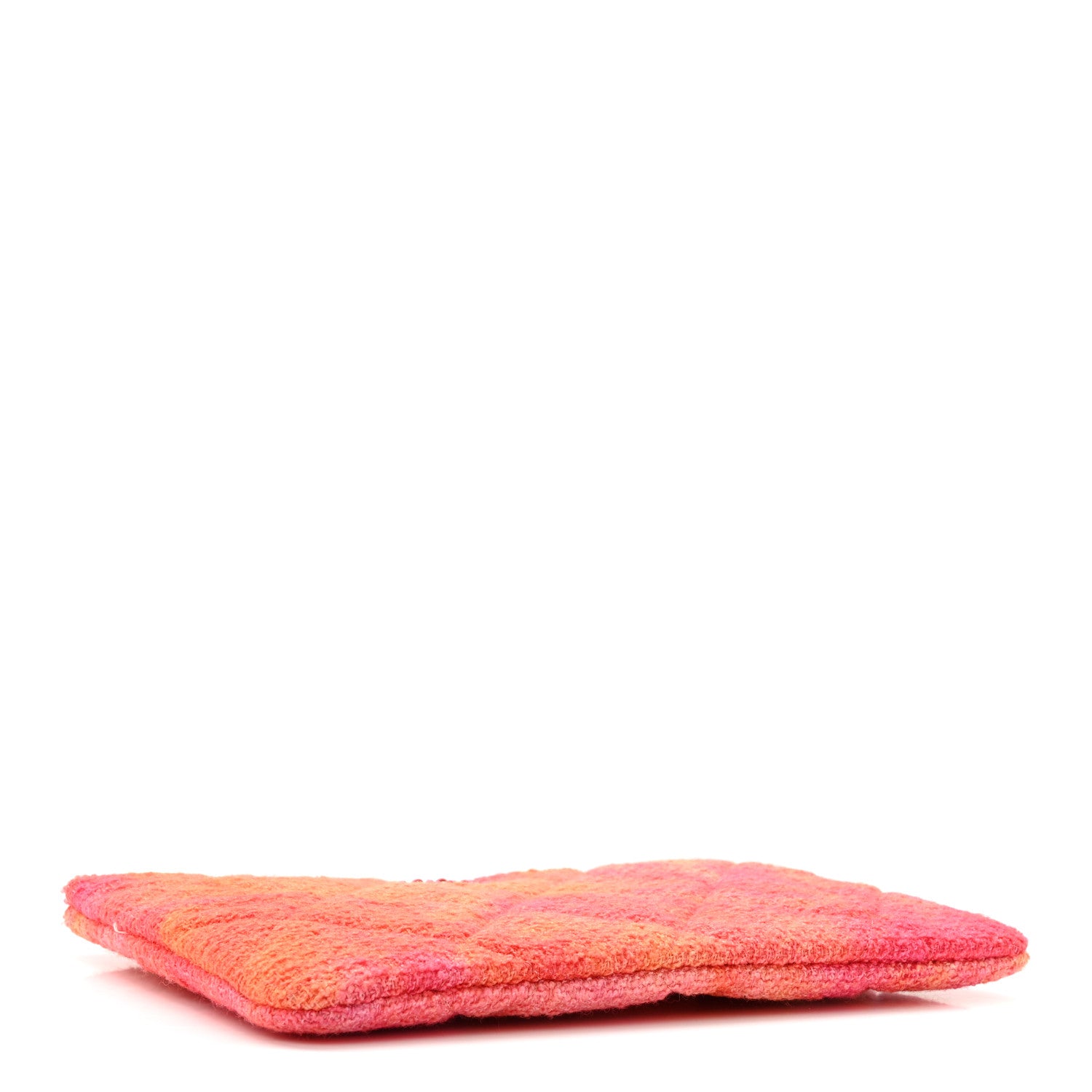Chanel Tweed Large Chanel 19 Cosmetic Case Coral Pink 4 of 13