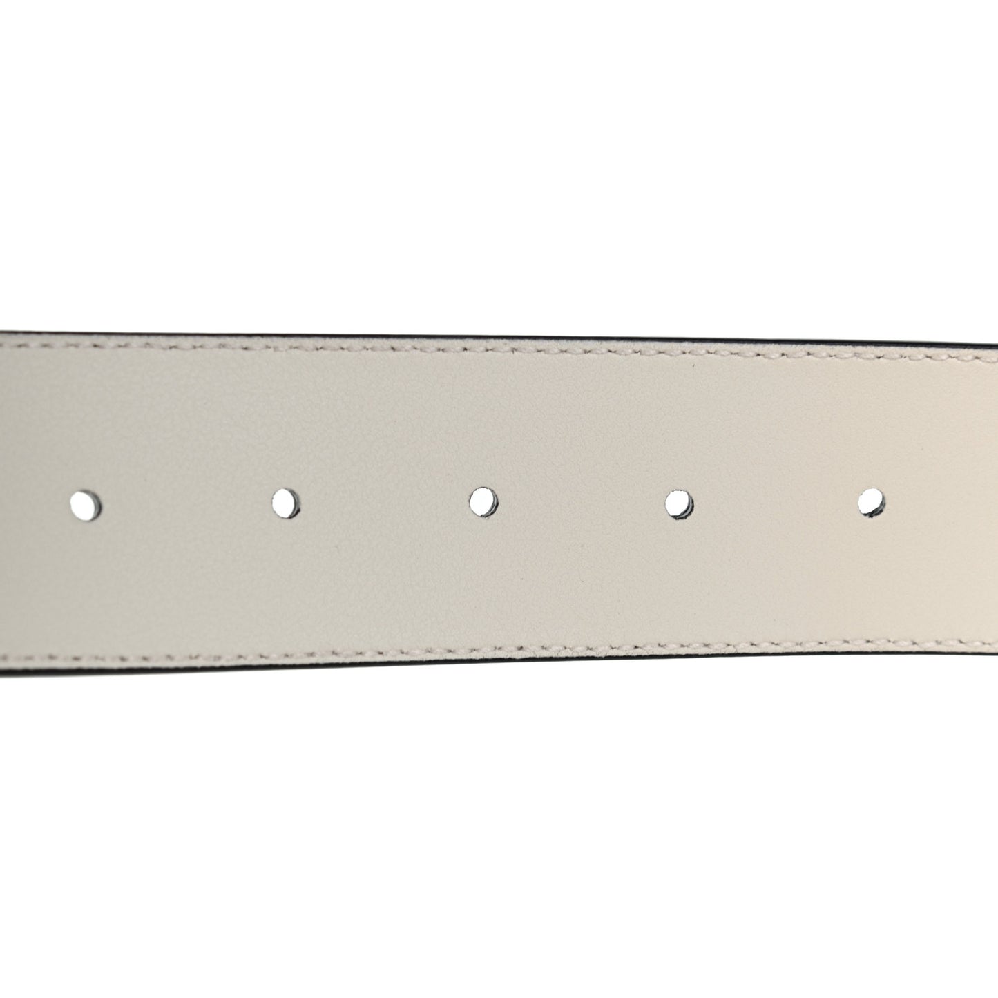 Calfskin Double G 40mm Belt 75 30 Mystic White