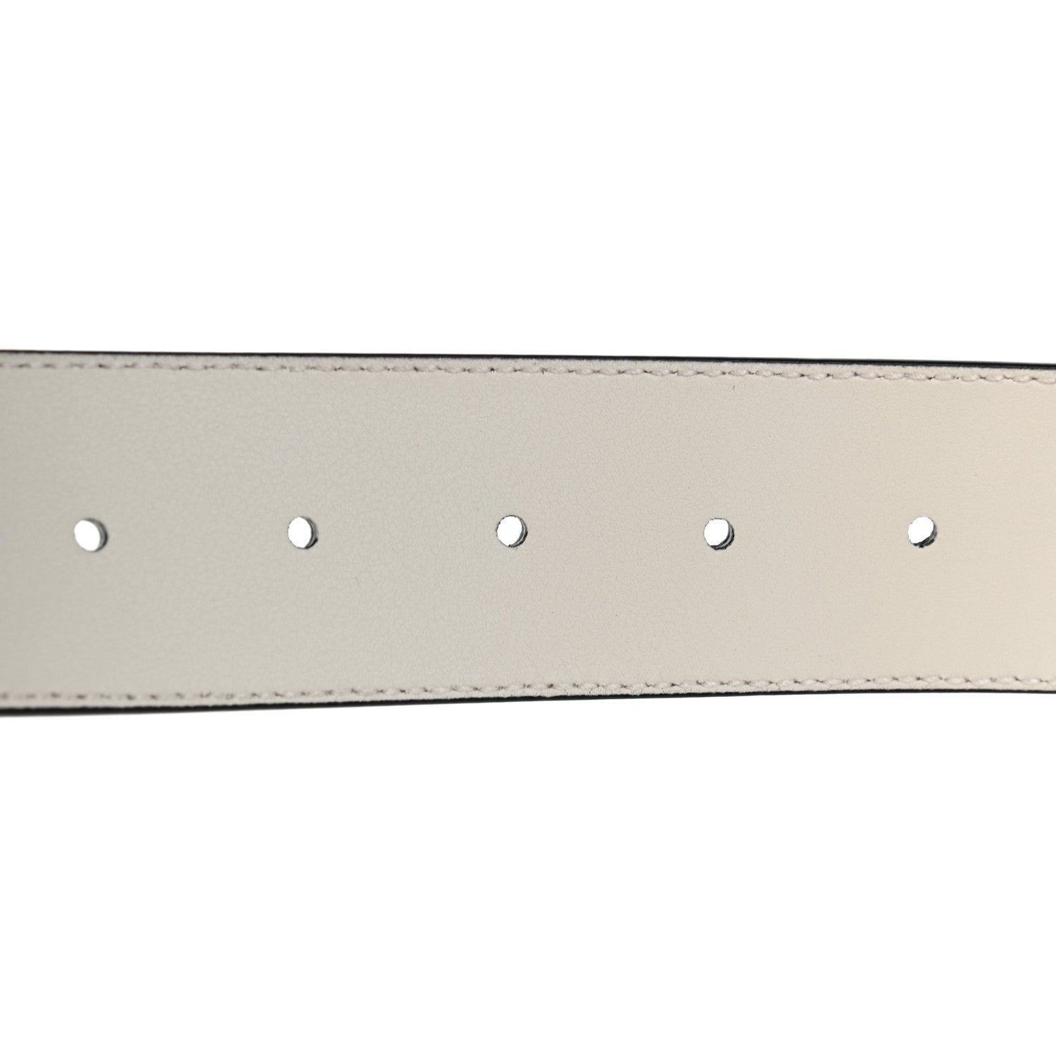 Gucci Calfskin Double G 40mm Belt 75 30 Mystic White 4 of 5