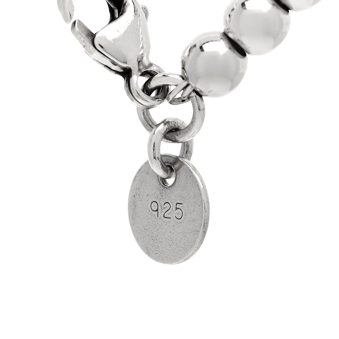 Sterling Silver 18K Rose Gold Return to Tiffany Heart Bead Bracelet