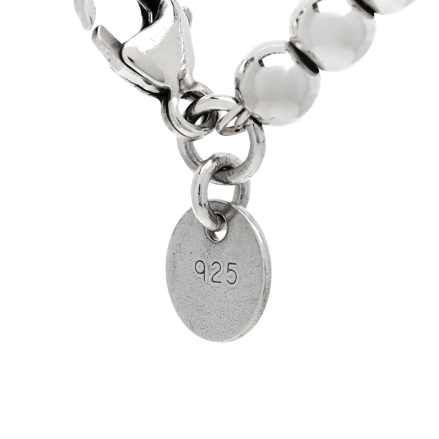 Tiffany Sterling Silver 18K Rose Gold Return to Tiffany Heart Bead Bracelet 5 of 6