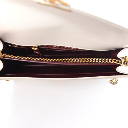 Saint Laurent Calfskin Monogram Cassandra Clasp Bag Porcellana 8 of 14