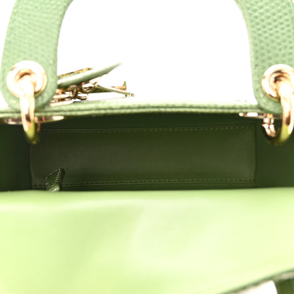 Christian Dior Lizard Mini Lady Dior Vert Saule 5 of 10