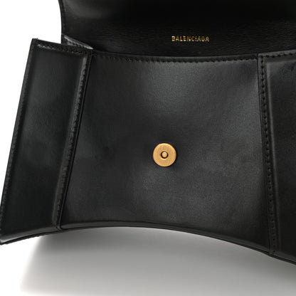 Balenciaga Shiny Box Calfskin Small Hourglass Top Handle Bag Black 11 of 12
