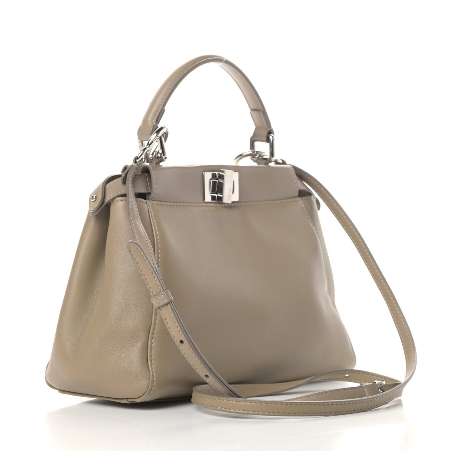 Nappa Mini Peekaboo Iconic Satchel Tortora