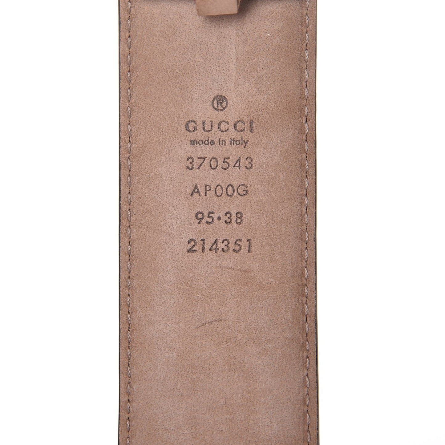 Calfskin Interlocking G 37mm Belt 95 38 Black