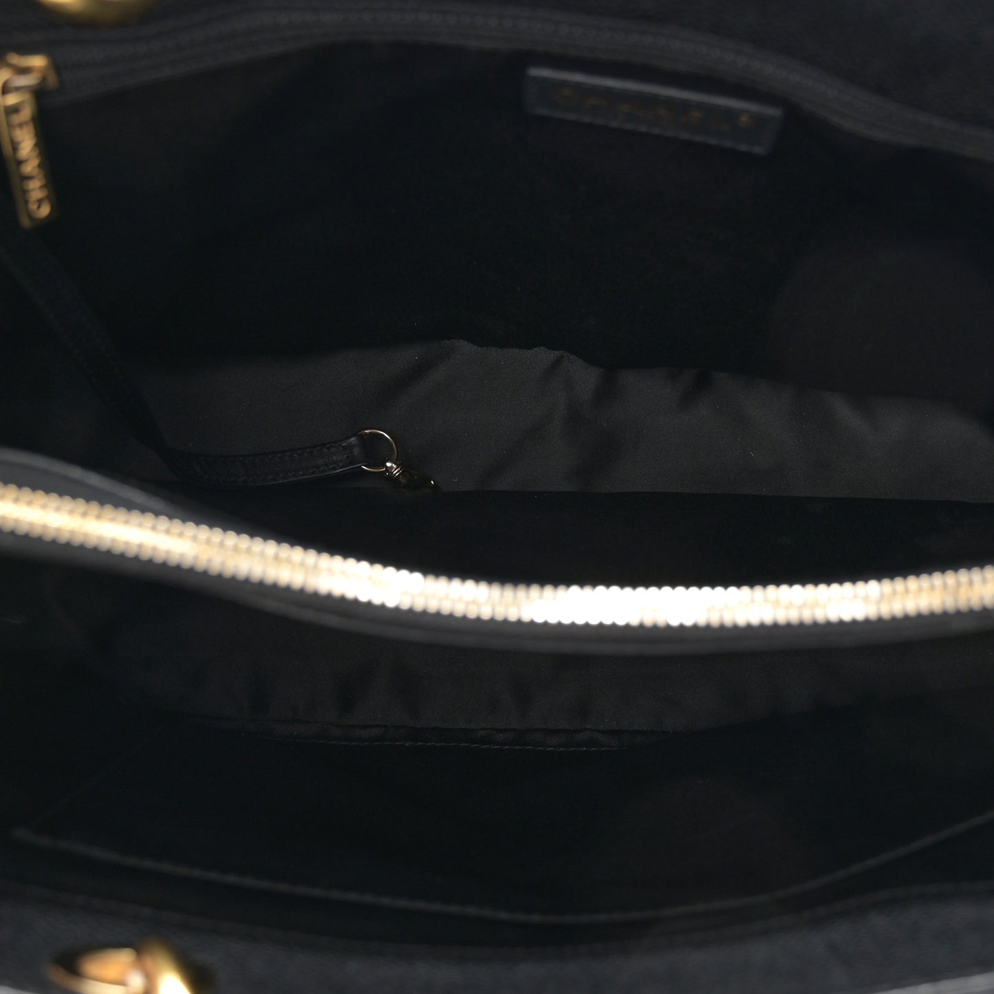 Caviar Quilted Grand Shopping Tote GST Black