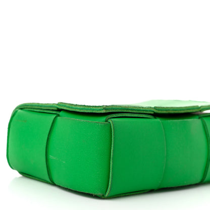 Bottega Veneta Lambskin Maxi Intrecciato Extra Mini Cassette Crossbody Bag Parakeet 8 of 11