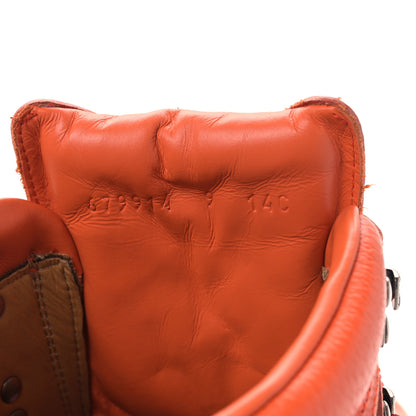 Gucci X THE NORTH FACE Monogram Textured Calfskin Mens Hiking Ankle Boots 9 Beige Ebony Deep Orange 8 of 8