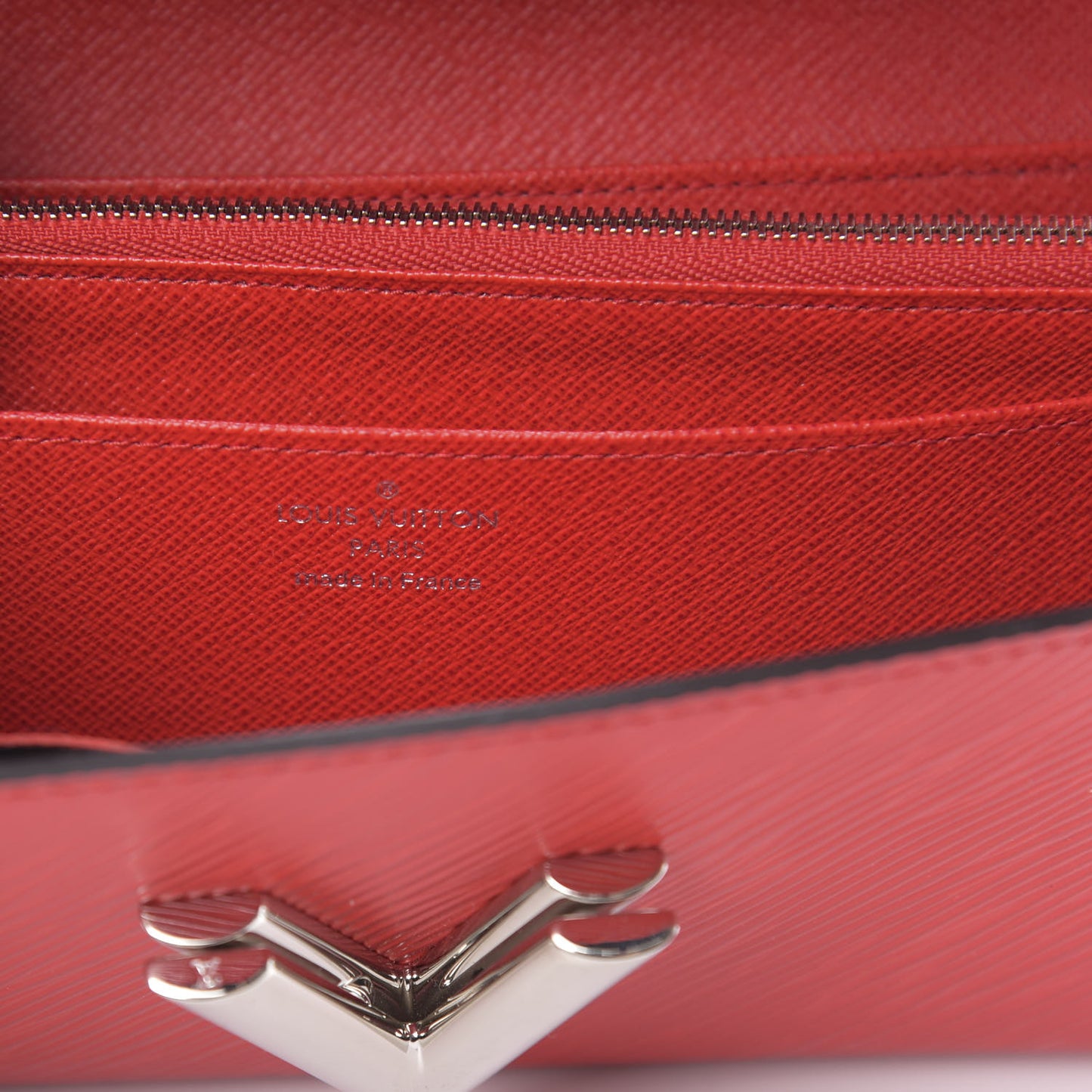Epi Twist Wallet Coquelicot