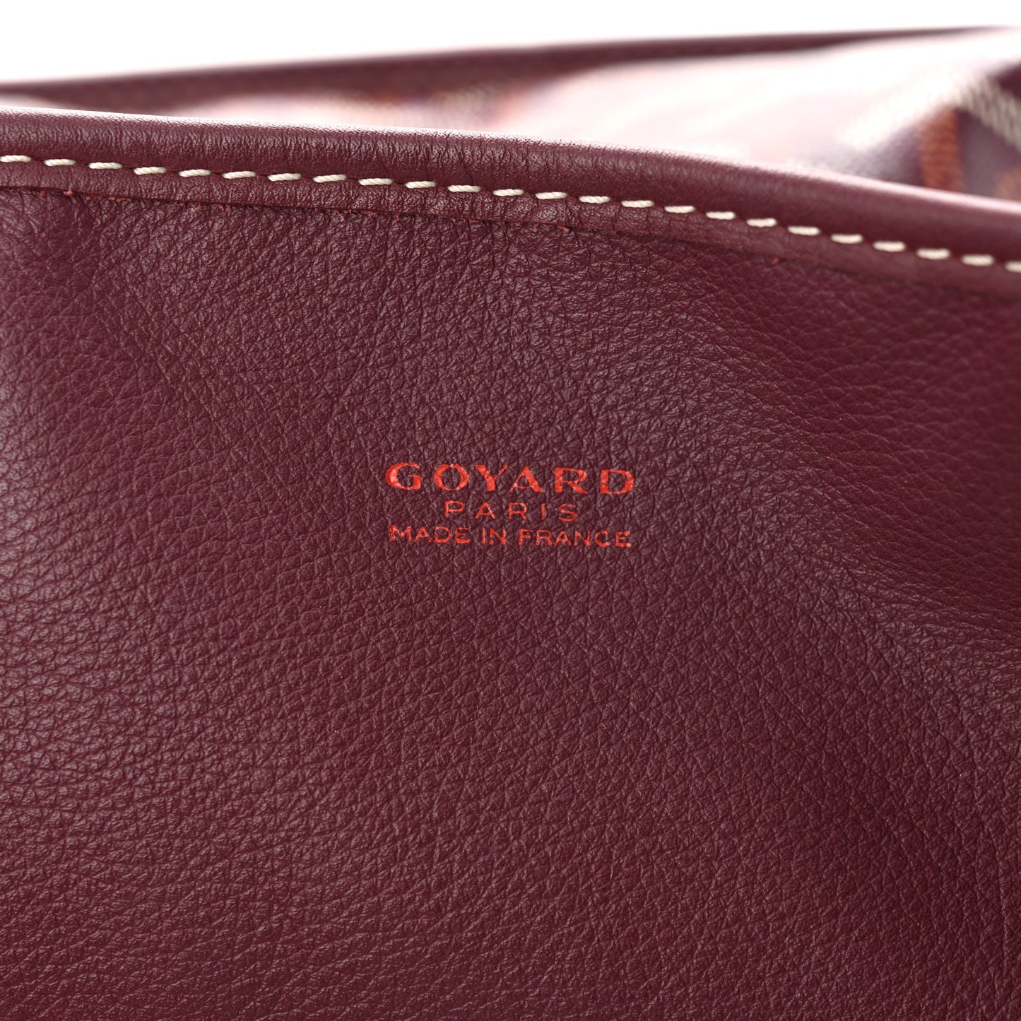 Goyardine Reversible Anjou PM Burgundy